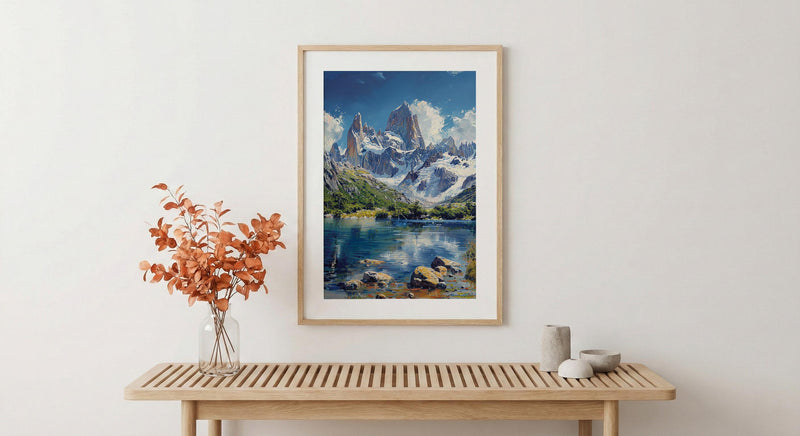 Mount Fitz Roy Print, Patagonia Mountain Decor - Argentina Art