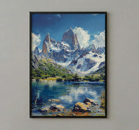 Mount Fitz Roy Print, Patagonia Mountain Decor - Argentina Art