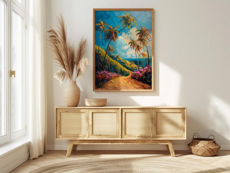 Cocora Valley Art, Colombia Nature Decor - Wax Palm Tree Print