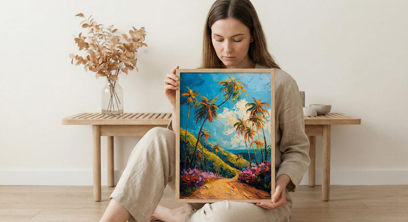 Cocora Valley Art, Colombia Nature Decor - Wax Palm Tree Print