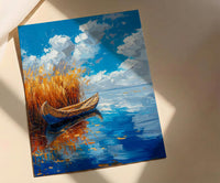 Lake Titicaca Poster, Peru Island Decor - Golden Reed Art
