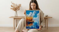 Lake Titicaca Poster, Peru Island Decor - Golden Reed Art