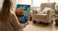 Lake Titicaca Poster, Peru Island Decor - Golden Reed Art