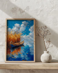 Lake Titicaca Poster, Peru Island Decor - Golden Reed Art
