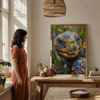 Galapagos Wall Art, Giant Tortoise Decor - Ecuador Nature Print
