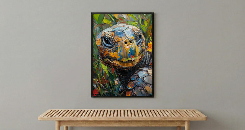 Galapagos Wall Art, Giant Tortoise Decor - Ecuador Nature Print