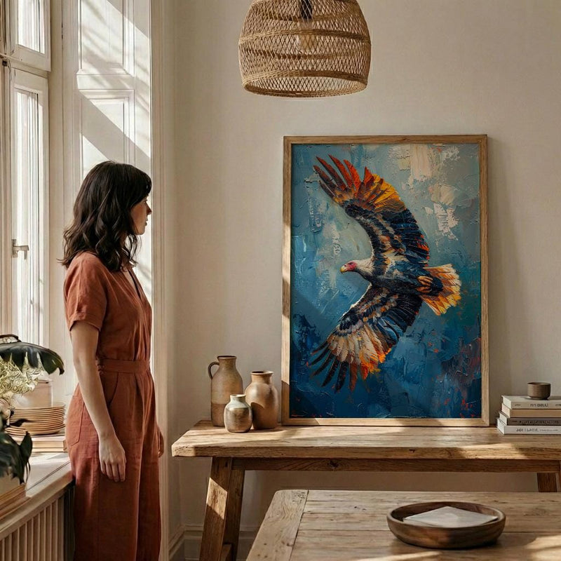 Andean Condor Print, Peru Colca Canyon Decor - Flying Bird Art