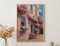 Charleston Poster, Historic Home Wall Decor - Spring Window Box