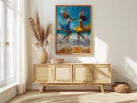Bahia Brazil Poster, Capoeira Dancer Decor - Summer Beach Art