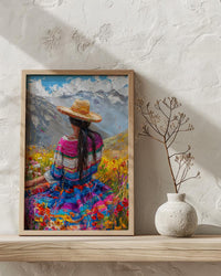 Peru Weaver Wall Art, Andean Textile Decor - Indigenous Culture