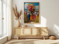 Medellin Flower Art Print, Silletero Parade Decor - Colombia Poster