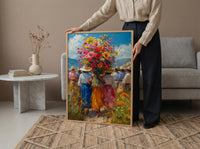 Medellin Flower Art Print, Silletero Parade Decor - Colombia Poster