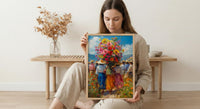 Medellin Flower Art Print, Silletero Parade Decor - Colombia Poster