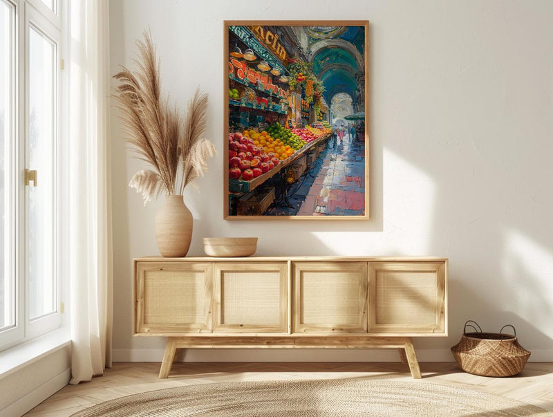 Sao Paulo Market Art, Historic City Decor - Brazil Summer Print
