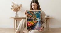 Sao Paulo Market Art, Historic City Decor - Brazil Summer Print