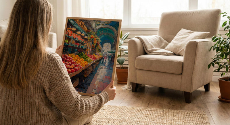 Sao Paulo Market Art, Historic City Decor - Brazil Summer Print