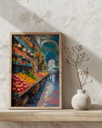Sao Paulo Market Art, Historic City Decor - Brazil Summer Print