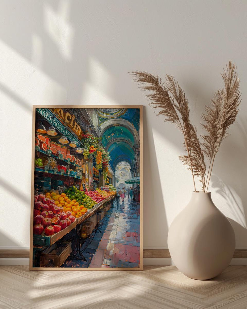 Sao Paulo Market Art, Historic City Decor - Brazil Summer Print