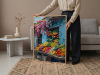 Bogota Market Poster, Colombia Fruit Decor - Summer Food Stall