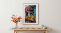 Bogota Market Poster, Colombia Fruit Decor - Summer Food Stall