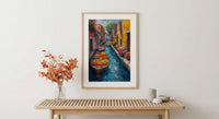 Xochimilco Wall Art, Painted Boat Decor - Mexico Floating Market