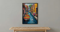Xochimilco Wall Art, Painted Boat Decor - Mexico Floating Market