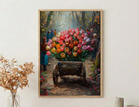 Victoria BC Wall Art, Spring Garden Decor - Colorful Tulip Print