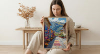 Pisac Market Art Print, Andean Textile Decor - Peru Summer Wall Art