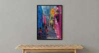 Guatemala Market Art Print, Chichicastenango Wall Decor - Colorful Textile