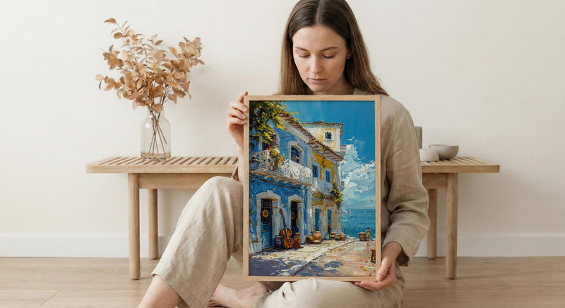 Salvador Market Art Print, Bahia Brazil Decor - Musical Instrument