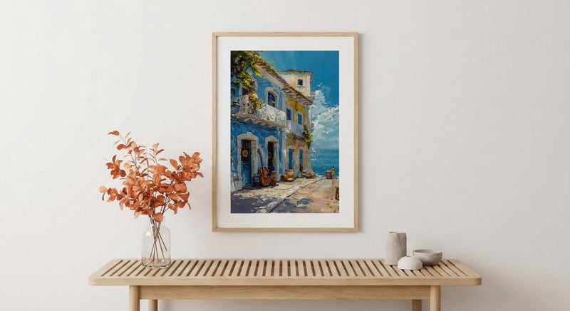 Salvador Market Art Print, Bahia Brazil Decor - Musical Instrument