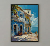 Salvador Market Art Print, Bahia Brazil Decor - Musical Instrument