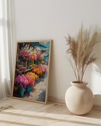 Medellin Flower Art Print, Colombia Market Decor - Tropical Orchid