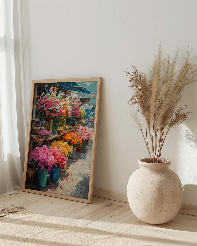 Medellin Flower Art Print, Colombia Market Decor - Tropical Orchid