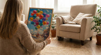 Mexico City Zocalo Art Print, Street Vendor Decor - Colorful Balloon