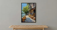 Argentina Market Wall Art, Riverfront Decor - Wicker Basket Print