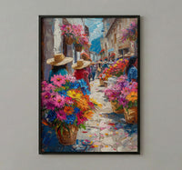 Cusco Market Poster, Peru Food Stall Decor - Fresh Bread Print
