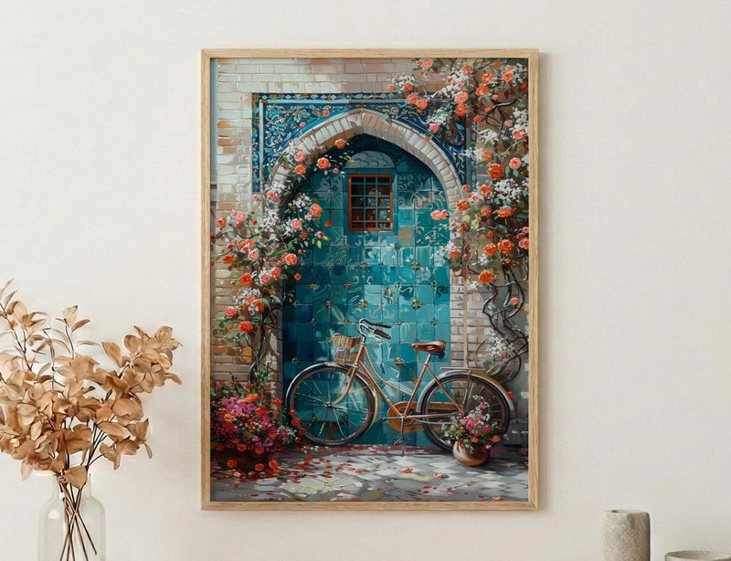 Shiraz Art Print, Orange Blossom Decor - Persian Courtyard