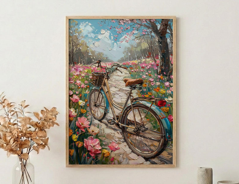 Istanbul Art Print, Pink Tulip Decor - Emirgan Park Landscape
