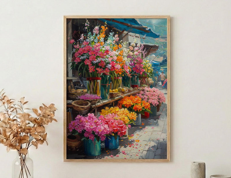 Medellin Flower Art Print, Colombia Market Decor - Tropical Orchid