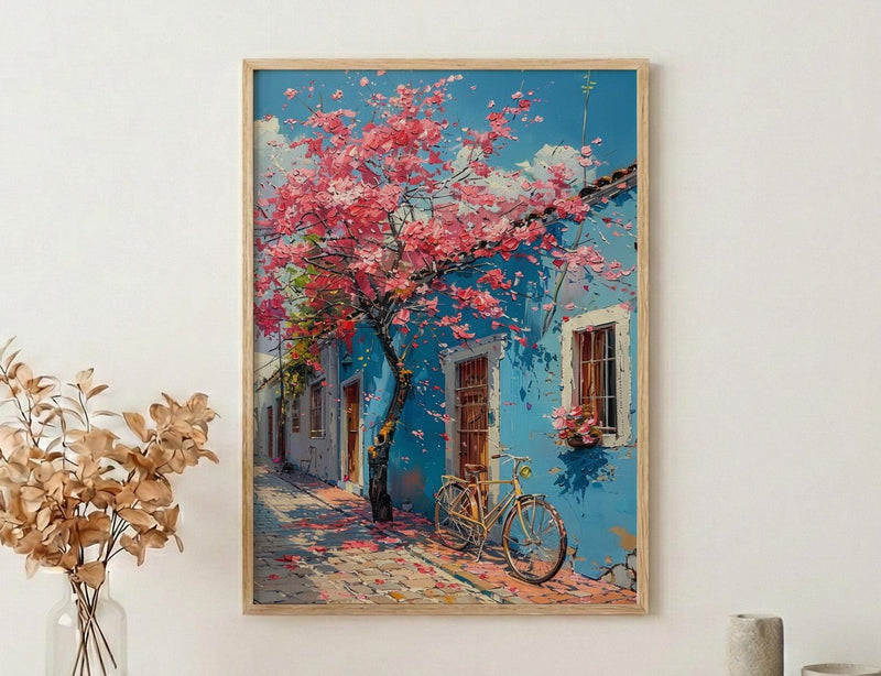 Buenos Aires Art Print, Pink Spring Decor - Lapacho Tree Landscape