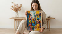 Tropical Fruit Wall Art, African Market Decor - Summer Vendor Print