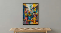 Tropical Fruit Wall Art, African Market Decor - Summer Vendor Print