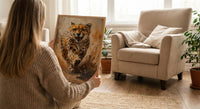Running Cheetah Poster, African Plains Wall Decor - Dynamic Wildlife Art