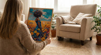 Summer Baobab Poster, Giant Tree Decor - Blue Sky Nature Landscape