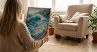 Cape Town Coast Wall Art, Crashing Wave Decor - Rocky Ocean Landscape