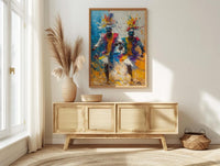 Traditional African Dance Wall Art, Summer Decor - Mask Dancer Print