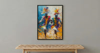 Traditional African Dance Wall Art, Summer Decor - Mask Dancer Print