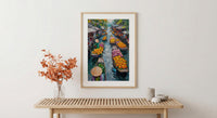 Tropical Fruit Art Print, Summer Market Decor - Colorful Food Poster