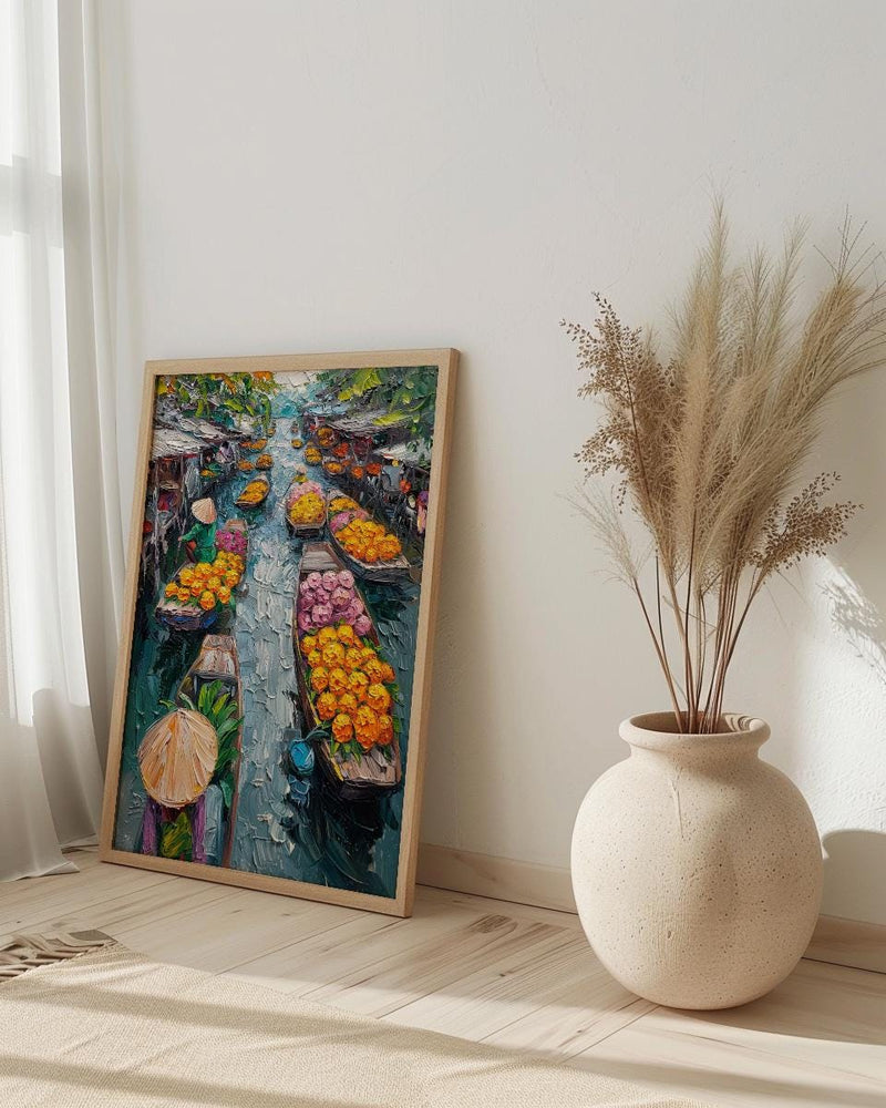 Tropical Fruit Art Print, Summer Market Decor - Colorful Food Poster